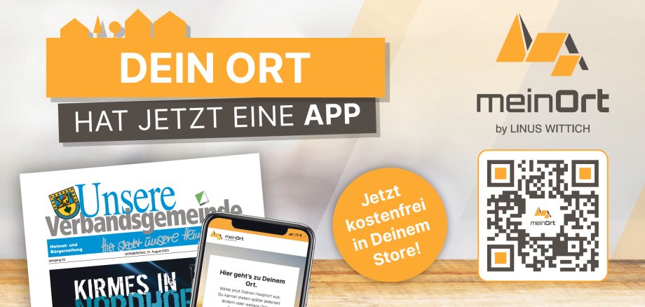 meinOrt App mit QR-Code