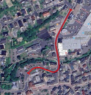 Karte Sperrung Bahnhofstraße Karte Sperrung Bahnhofstraße