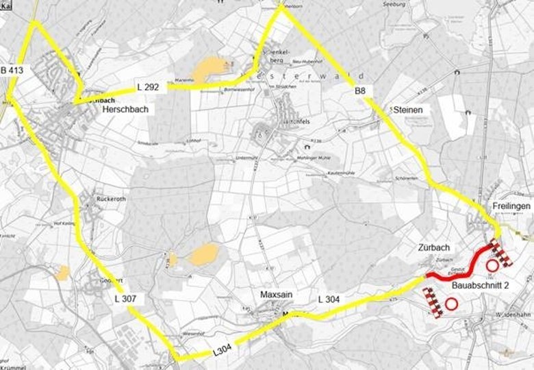 Umleitungsstrecke
Bauabschnitt 2 Umleitungsstrecke Bauabschnitt 2