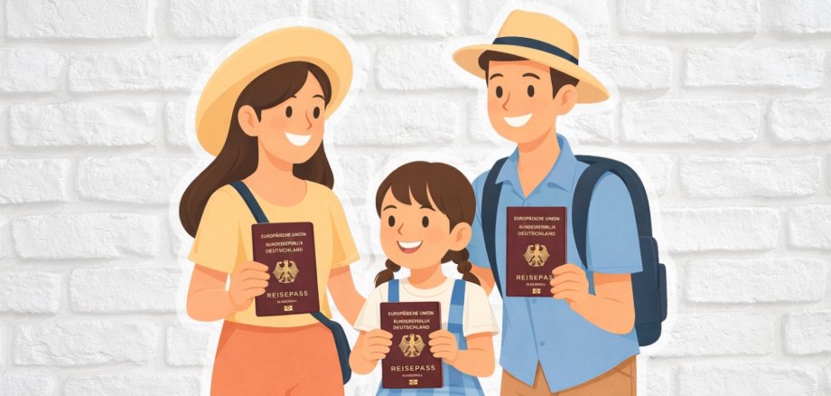 Symbolfoto Familien--Pass-Tag