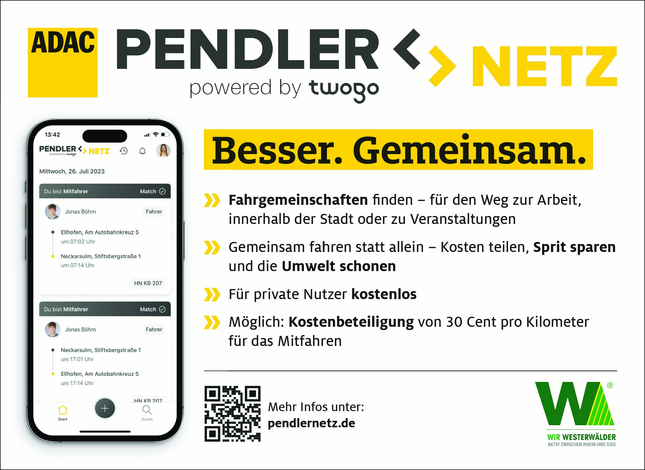 Anzeige Pendlernetz