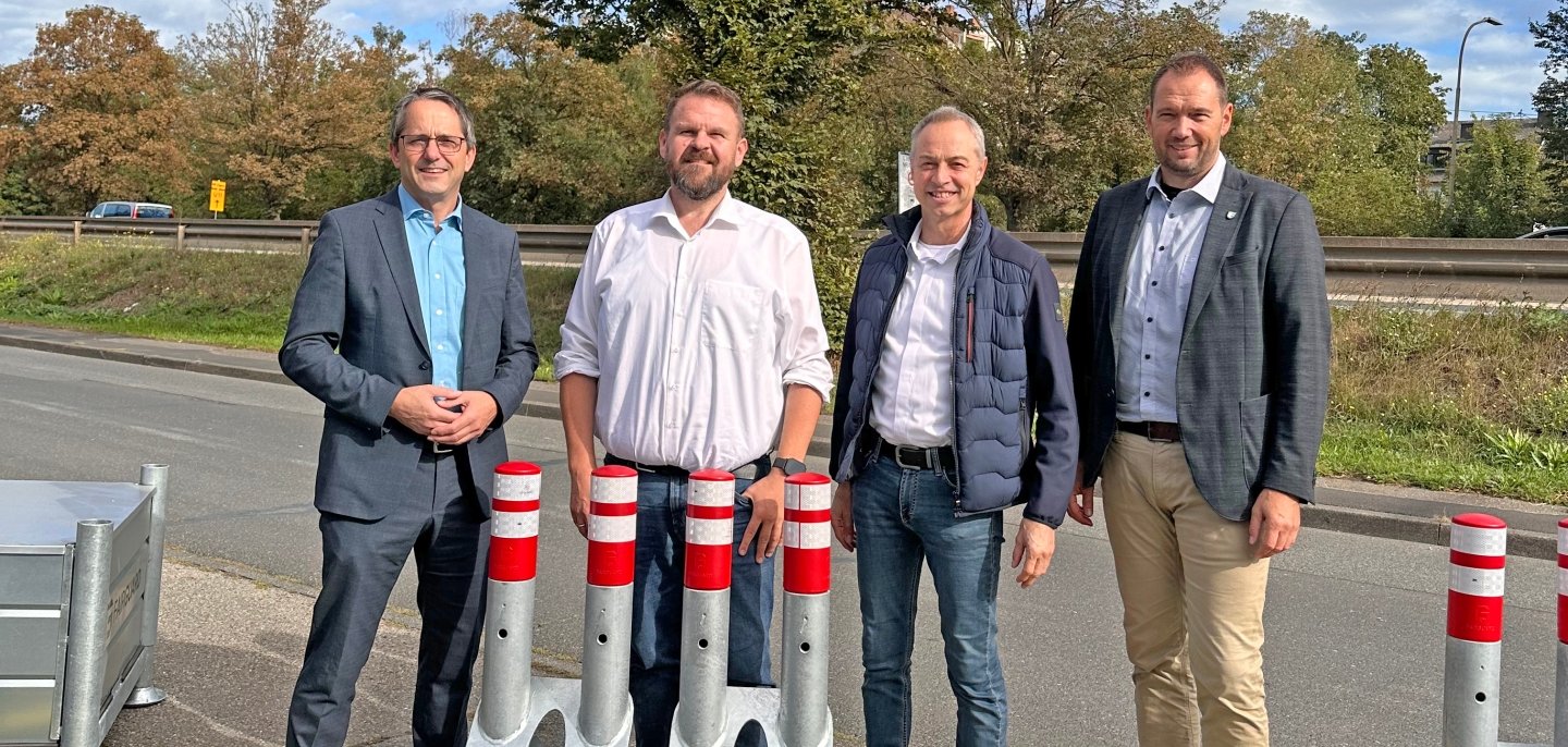 Pressefoto Fahrzeugsperren