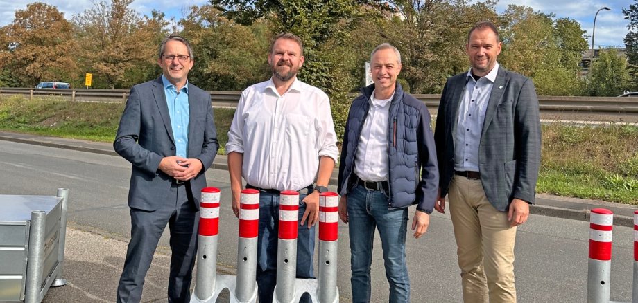Pressefoto Fahrzeugsperren