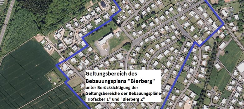 Dritte Änderung des Bebauungsplan "Bierberg"