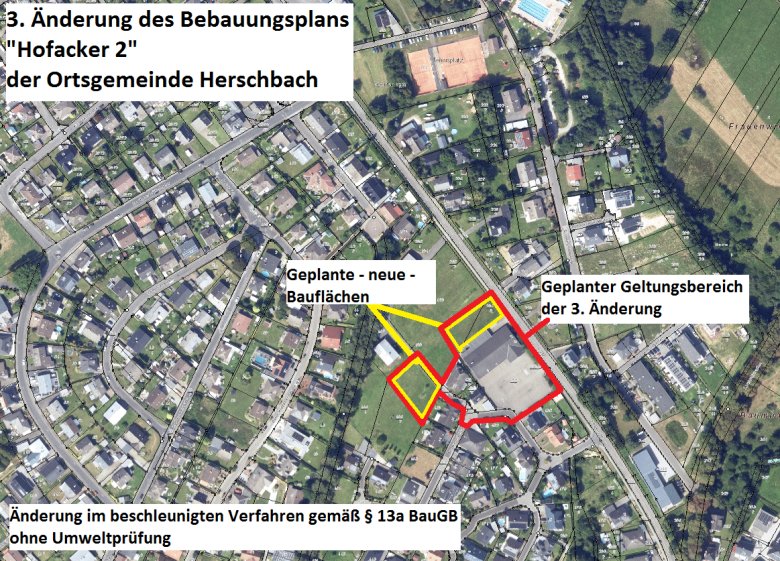 Karte Bauleitplanung Herschbach