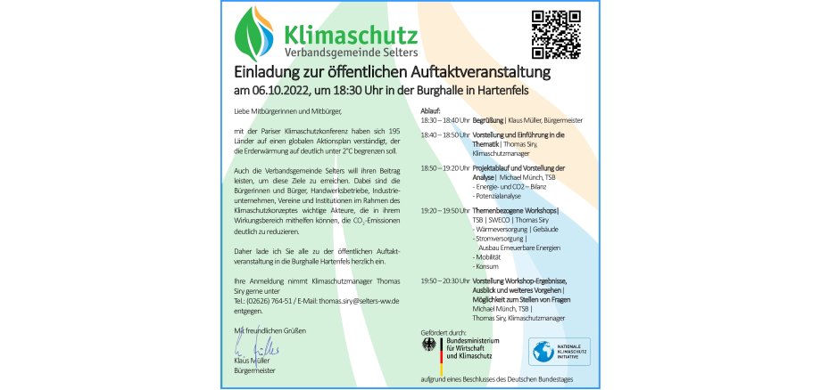 Flyer Auftaktveranstaltung Klimaschutz