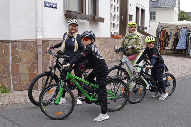Radfahrer bei Jedem Sayn Tal