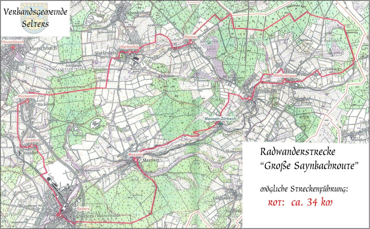 Radwanderstrecke Große Saynbachroute